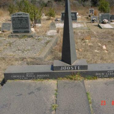 JOOSTE Douw Gerbrandt 1908-1973 &amp; Cornelia Maria Johanna 1912-1973