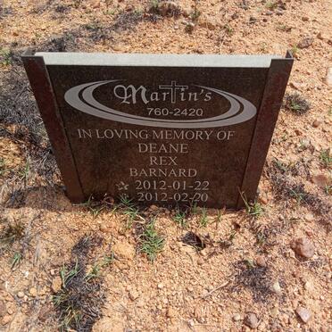 BARNARD Deane Rex 2012-2012