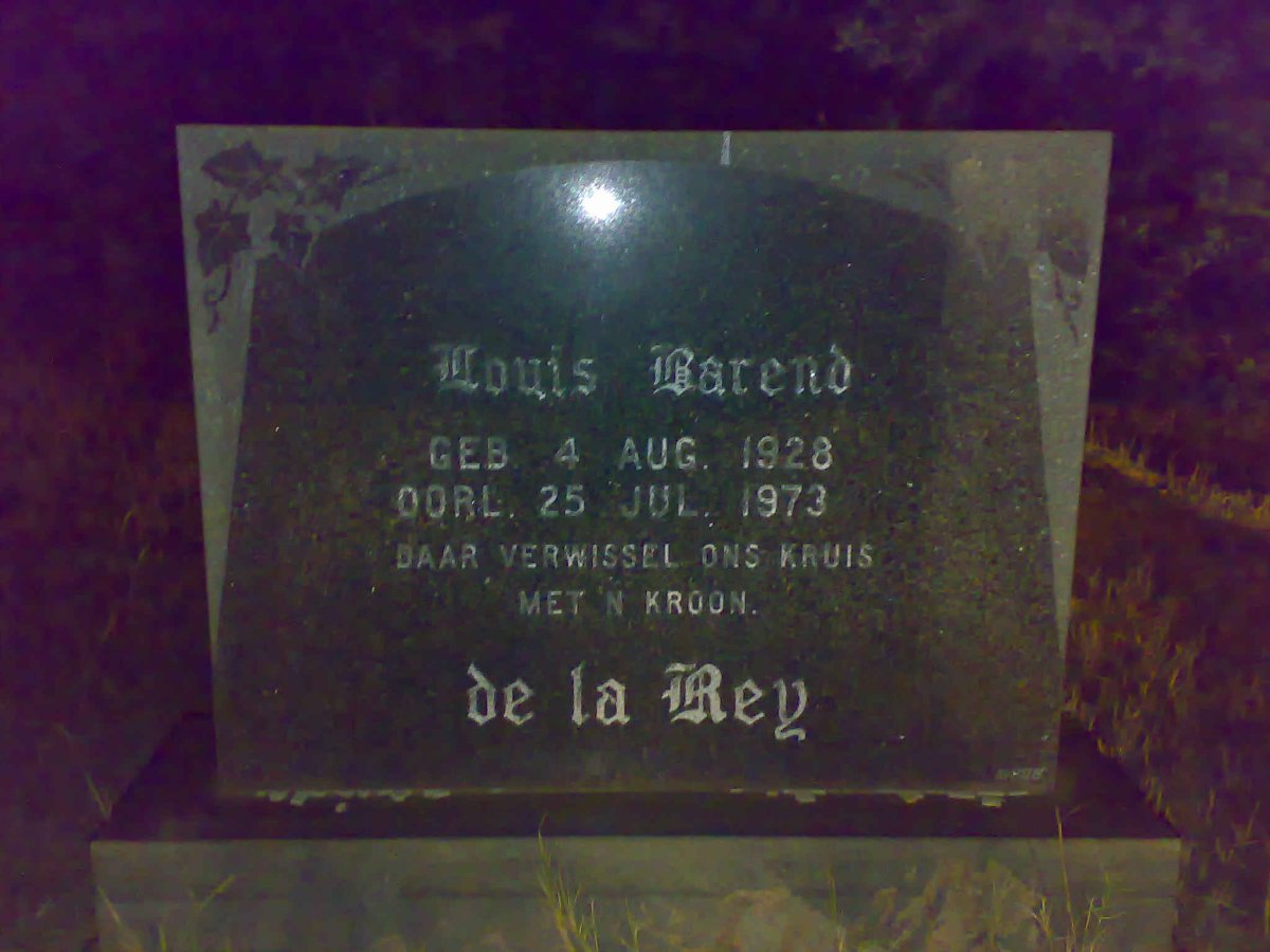 REY Louis Barend, de la 1928-1973
