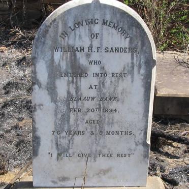 SANDERS William H.F. -1894