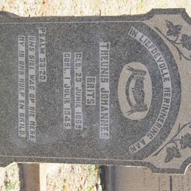 BRITS Theunis Johannes 1869-1945 :: BRITS Jacobus Johannes 1917-2007