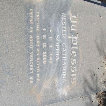 PLESSIS Johanna Jacoba Rosina, du 1926-1980 :: DU PLESSIS Albert Johannes 1946-2009