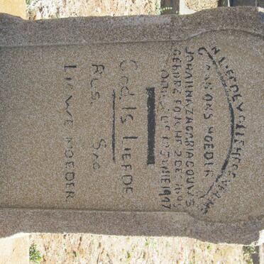 GOUWS Johanna Zacharia nee FOUCHE 1895-1947