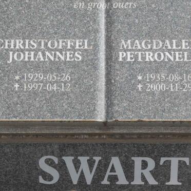 SWART Christoffel Johannes 1929-1997 &amp; Magdalena Petronella 1935-2000