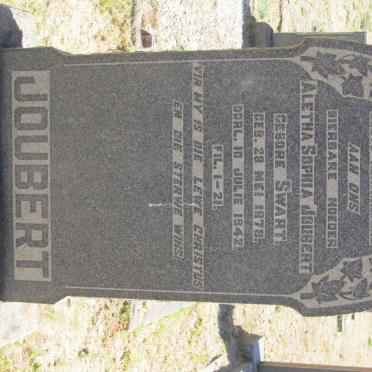 JOUBERT Aletha Sophia nee SWART 1878-1942