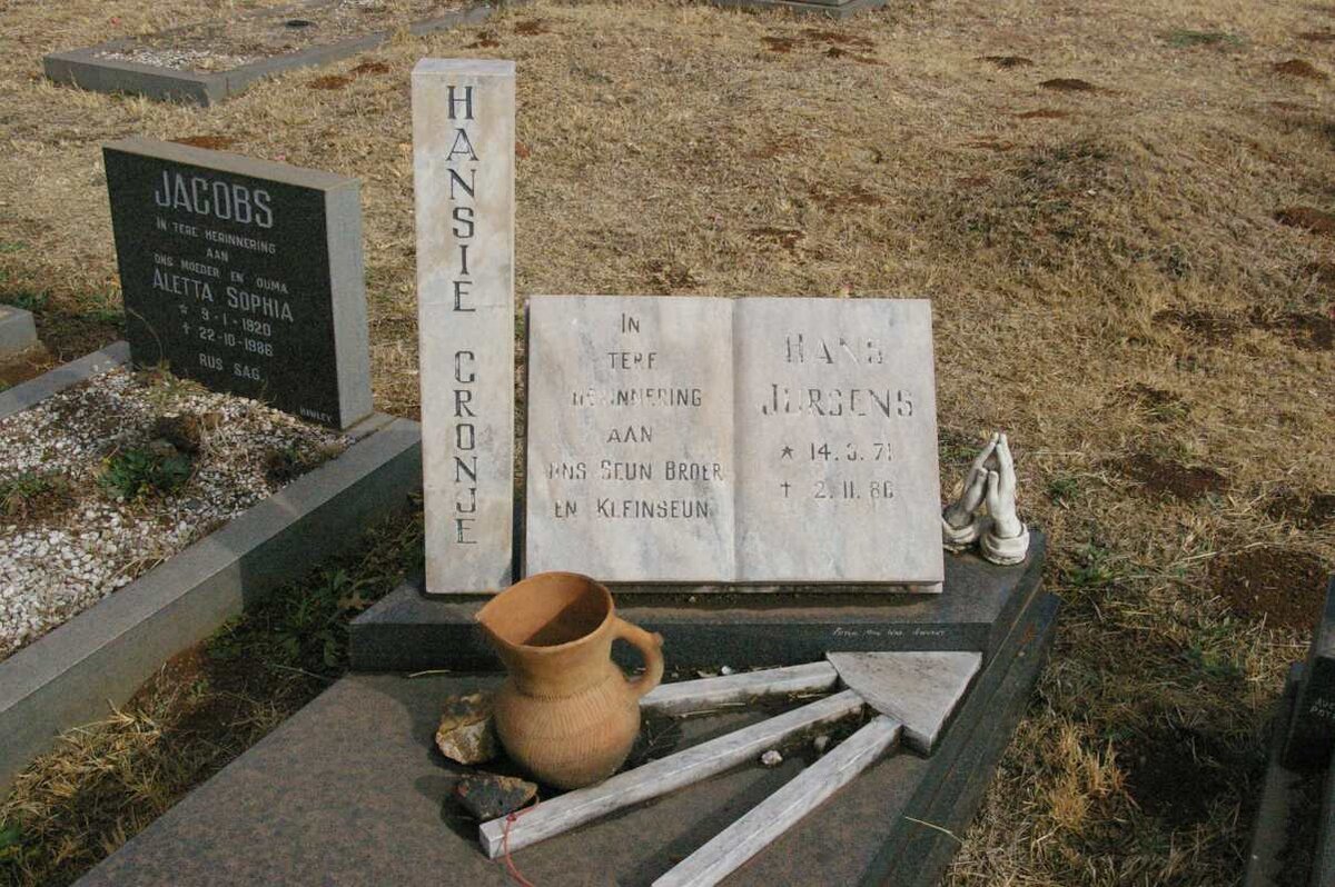 CRONJE Hans Jurgens 1971-198?