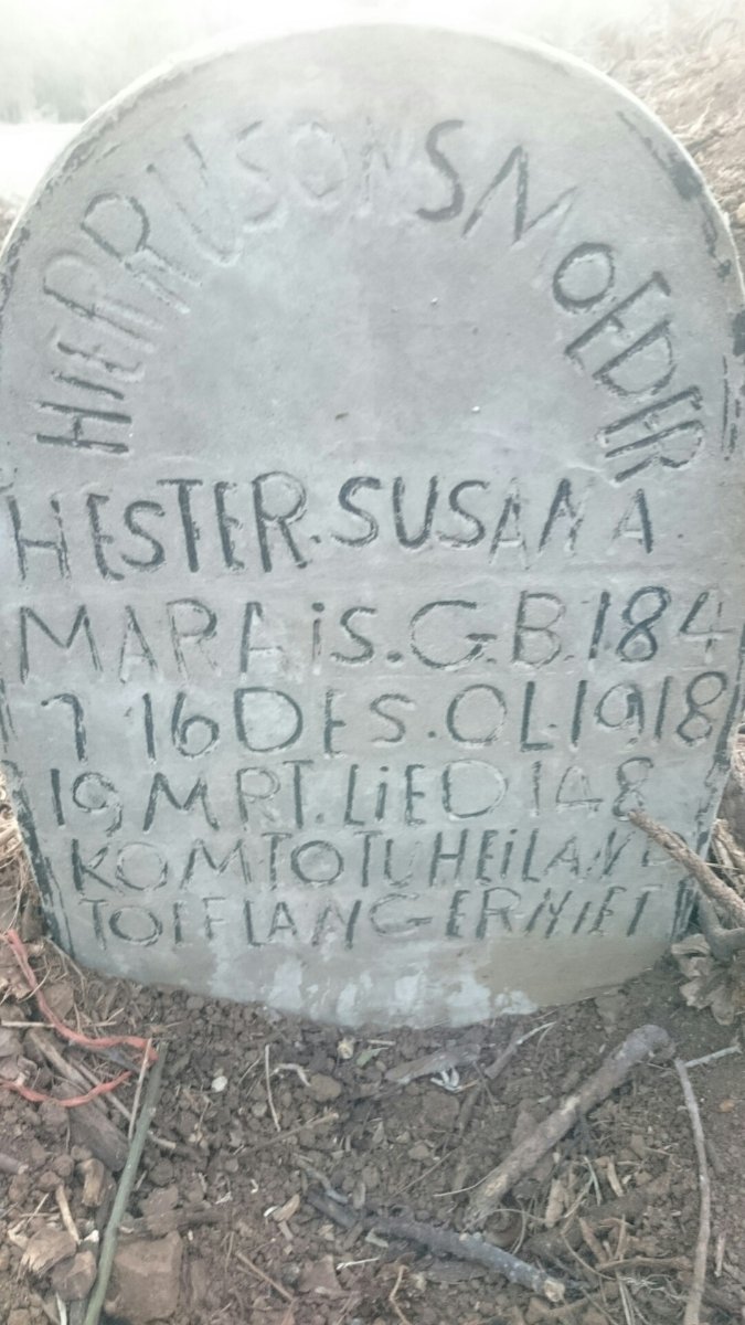 MARAIS Hester Susana 1847-1918