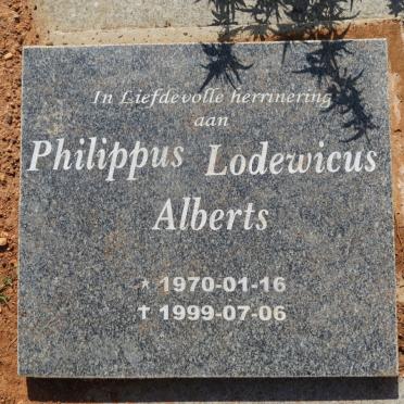 ALBERTS Philippus Lodewicus 1970-1999