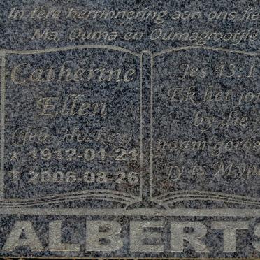 ALBERTS Catherine Ellen nee HACKEY 1912-2006