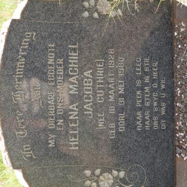 JACOBS Helena Machiel Jacoba nee GUTHRIE 1928-1960
