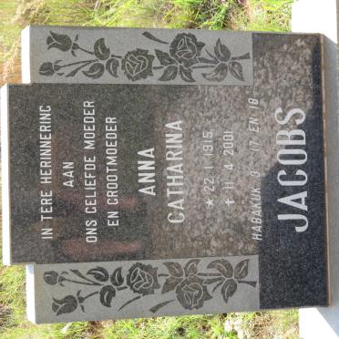 JACOBS Anna Catharina 1915-2001