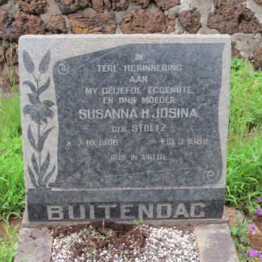 BUITENDAG Susanna H. Josina nee STOLTZ 1906-1982