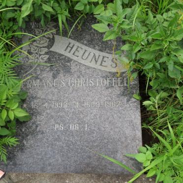 HEUNES Hermanus Christoffel 1938-1967