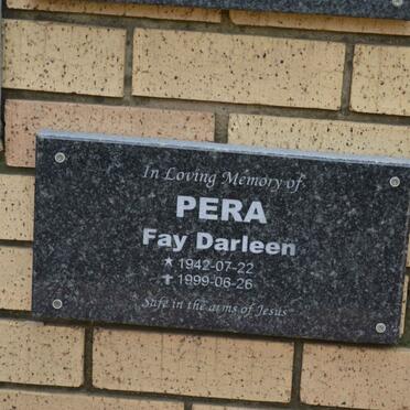 PERA Fay Darleen 1942-1999