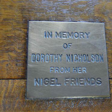 NICHOLSON Dorothy