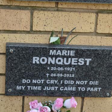 RONQUEST Marie 1921-2013