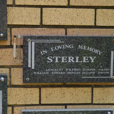 STERLEY Lancelot Wilfred 1939-1994 :: STERLEY William Edward Henley 1958-1991
