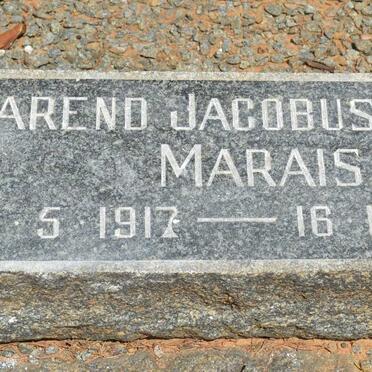 MARAIS Barend Jacobus 1917-1963