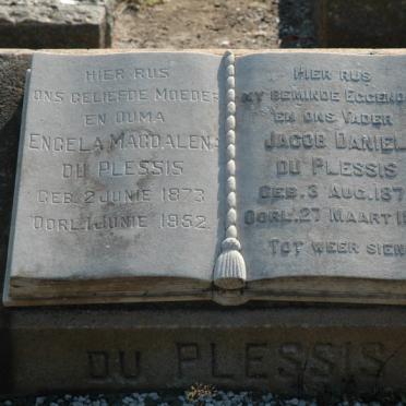 PLESSIS Jacob Daniel, du 1874-1938 &amp; Engela Magdalena 1873-1952