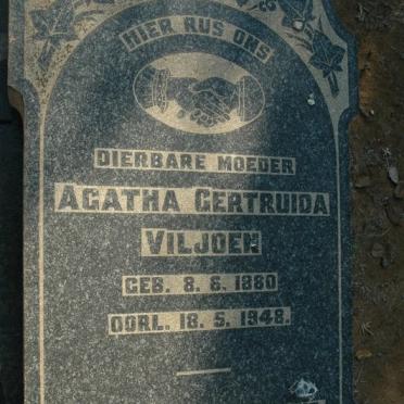 VILJOEN Agatha Gertruida 1880-1948