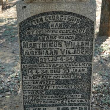 VILJOEN Marthinus Willem Aderiaan  -1934 aged 33 yrs