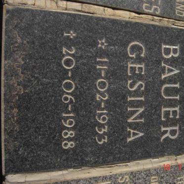 BAUER Gesina 1933-1988