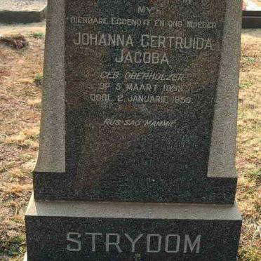 STRYDOM Johanna Gertruida Jacoba nee OBERHOLZER 1893-1956