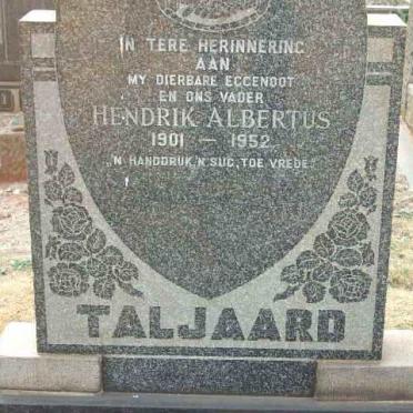 TALJAARD Hendrik Albertus 1901-1952