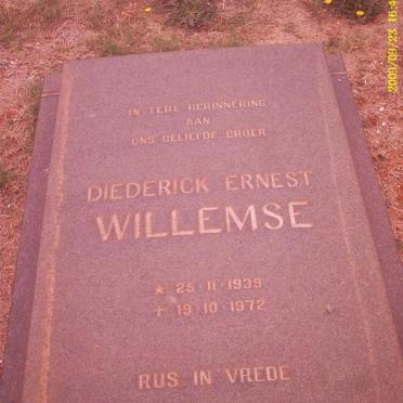 WILLEMSE Diederick Ernest 1939-1972