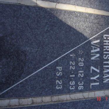 ZYL Johan Christiaan, van 1936-1993