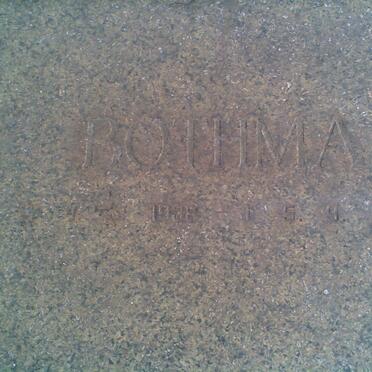 BOTHMA ? 1938-1984
