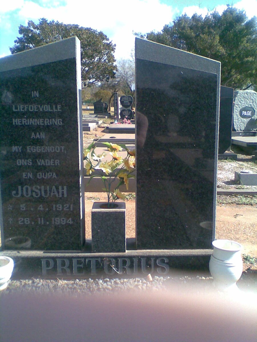 PRETORIUS Josuah 1921-1994