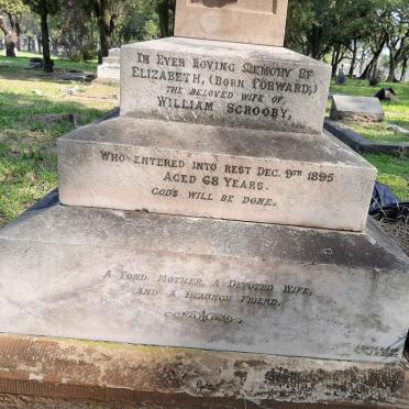 SCROOBY Elizabeth nee FORWARD -1895