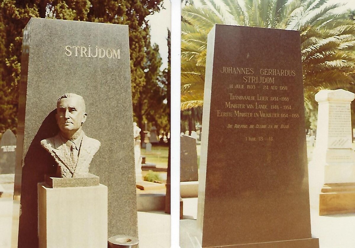 STRIJDOM Johannes Gerhardus 1893-1958 &amp; Susan DE KLERK 1910-1999
