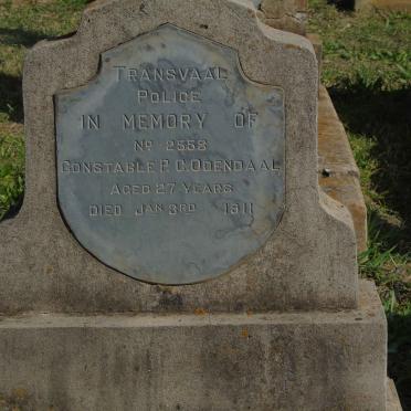 ODENDAAL P.C. -1911
