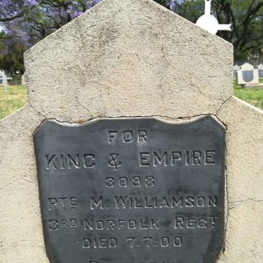 WILLIAMSON M. -1900