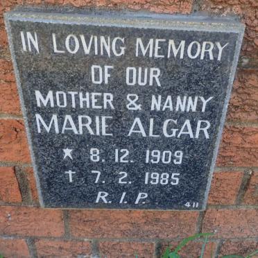 ALGAR Marie 1909-1985