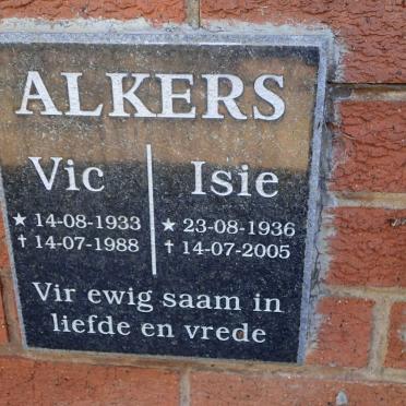 ALKERS Vic 1933-1988 &amp; Isie 1936-2005
