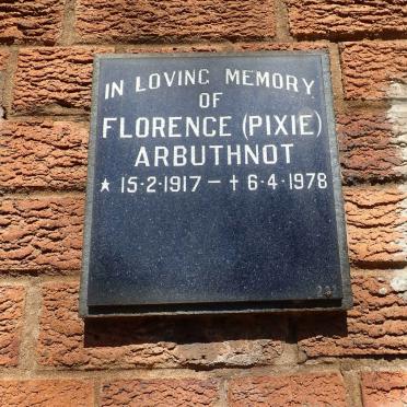 ARBUTHNOT Florence 1917-1978