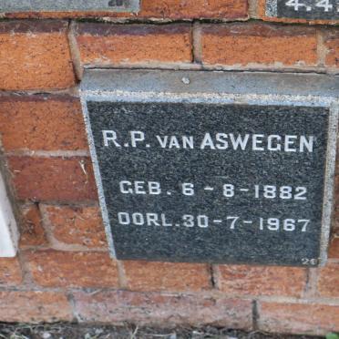 ASWEGEN R.P., van 1882-1967