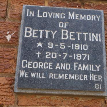 BETTINI Betty 1910-1971
