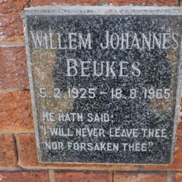 BEUKES Willem Johannes 1925-1965