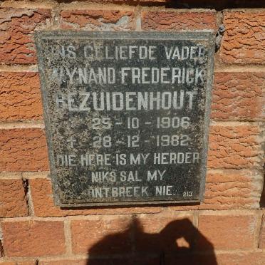 BEZUIDENHOUT Wynand Frederick 1906-1982
