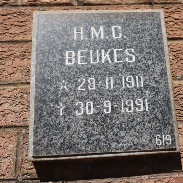 BEUKES H.M.C. 1911-1991