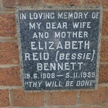 BENNETT Elizabeth Reid 1908-1959