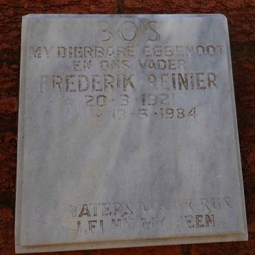 BOS Frederik Reinier 1921-1984