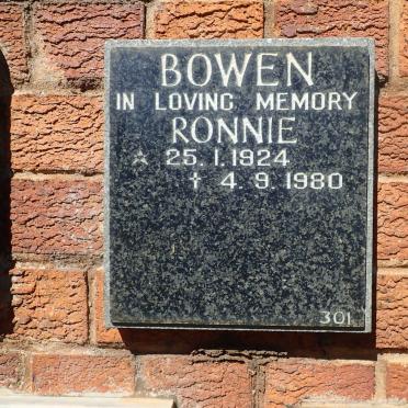 BOWEN Ronnie 1924-1980