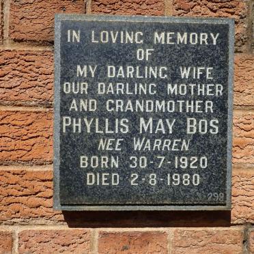 BOS Phyllis May nee WARREN 1920-1980