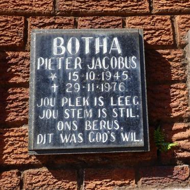 BOTHA Pieter Jacobus 1945-1976