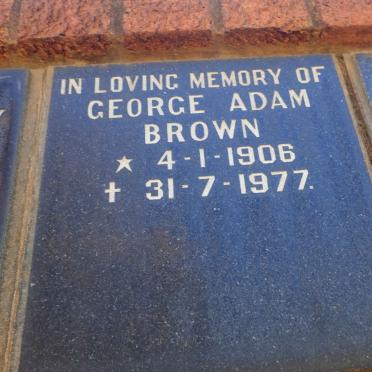 BROWN George Adam 1906-1977